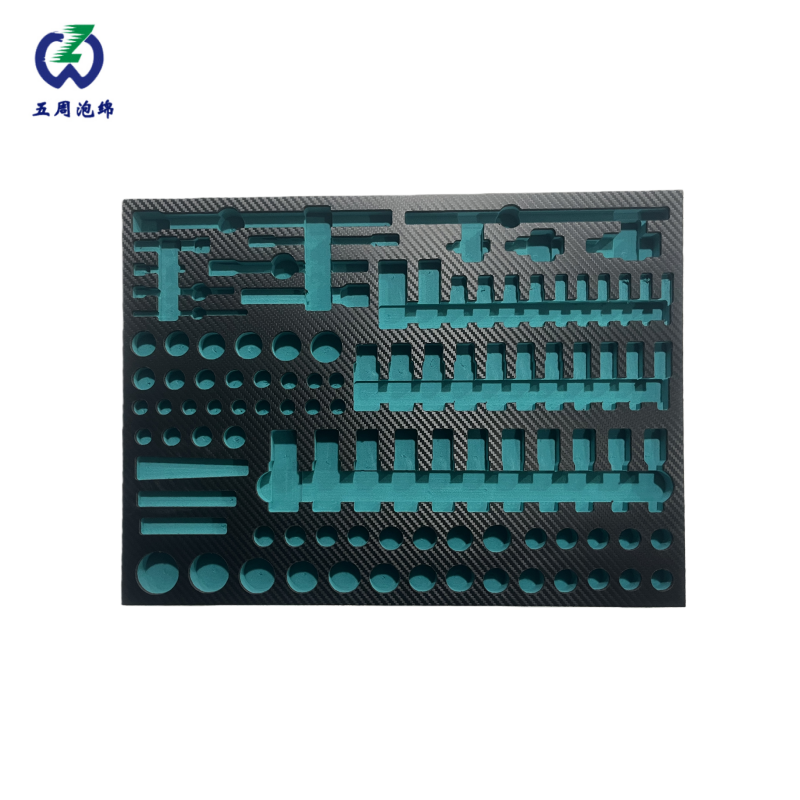 碳纖紋多格精密零件 EVA 內(nèi)襯：多規(guī)格適配與高效分揀的工業(yè)方案