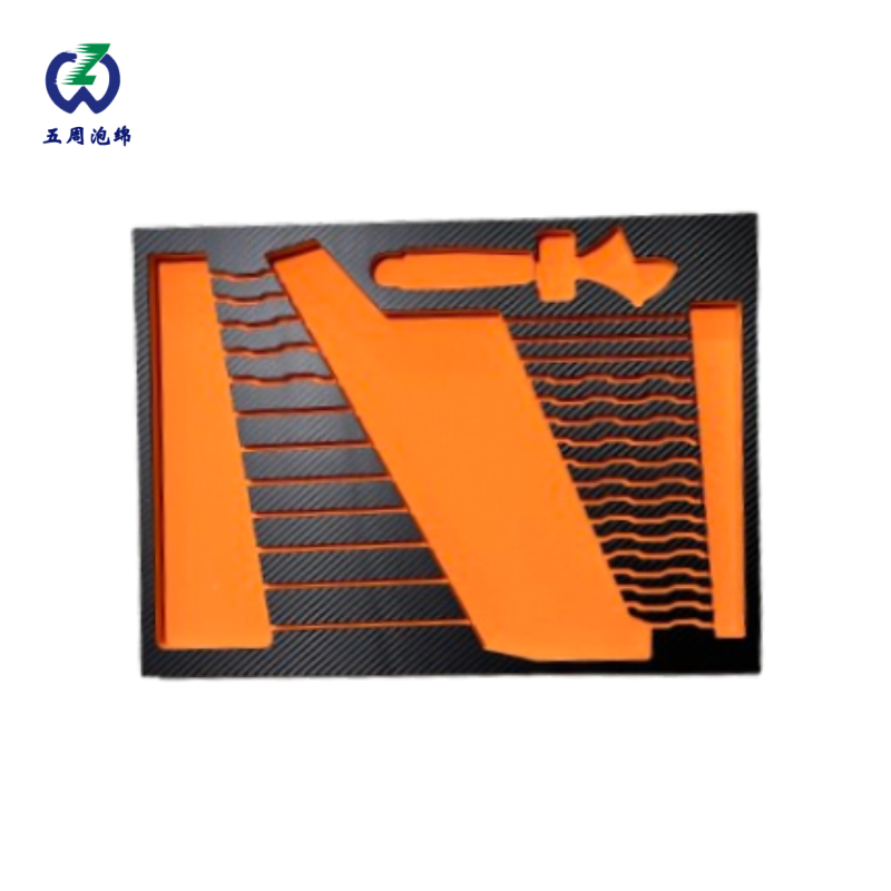 橙色單槽波浪 EVA 內襯：柔性防護的文創(chuàng)方案