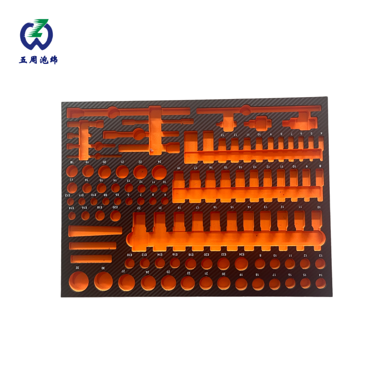 橙色精密零件 EVA 內(nèi)襯：多規(guī)格適配與高效分揀的工業(yè)方案